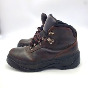 Thom McAn Shoes Men 9 Boots Steel Toe Brown Full Grain Leather Vintage